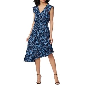 Parker‎ 100% Silk Brynlee Floral Midi Dress